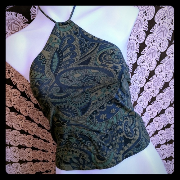 Tops - Paisley halter top